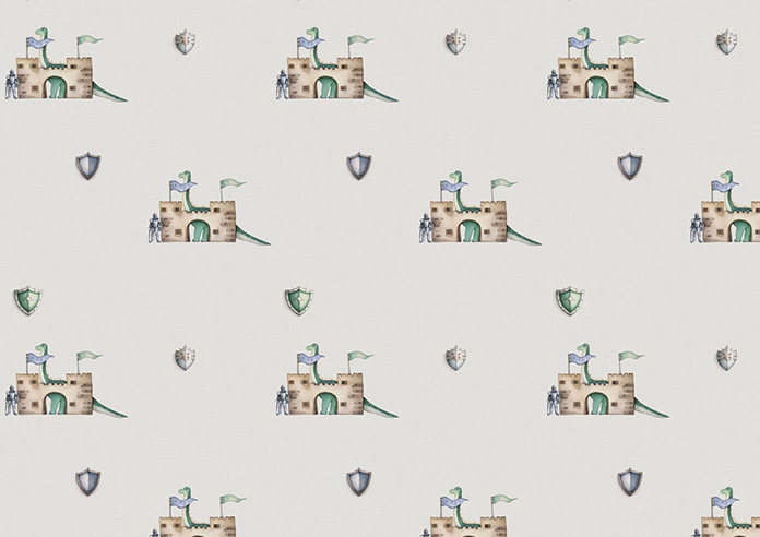 Jurassic Joust, Castle Guard Knightly - Twist&Fit Roman Blind - Image 7